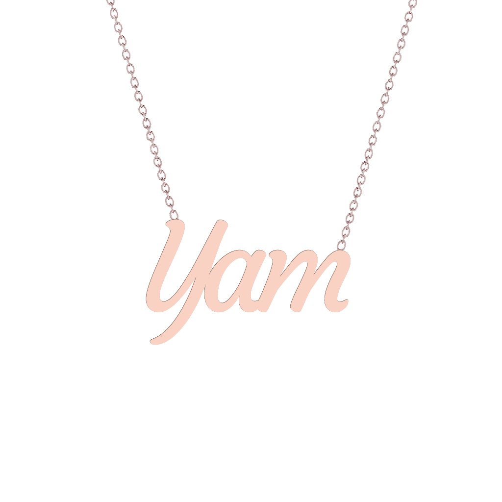 Gold Name Necklace - Yam